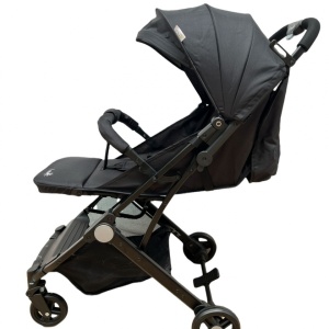 Carucior sport copii, pliere compacta pentru avion, cu sistem troller, C8 negru - Img 2