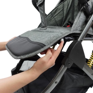 Carucior sport, cu maner reversibil, suspensii pe cadru, pliabil si troler, C1 Crem - Img 19