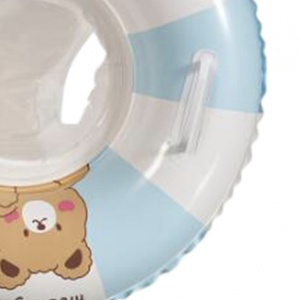 Colac Gonflabil pentru Copii cu Scaunel Interior – Summer, Model Bleu cu Alb - Img 8