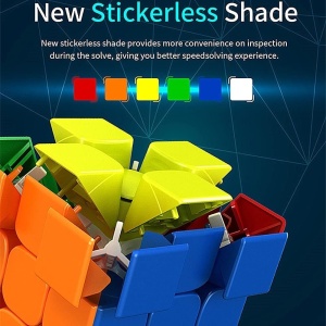 Cub mecanic 2x2x2, 3M Moyu Magnetic Stickerless, cu arc, de viteza Speedcube - Img 7