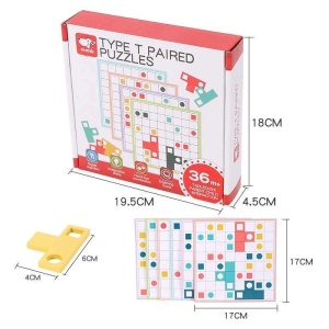 Joc de logica Montessori, Tetris T-Paired - Img 6