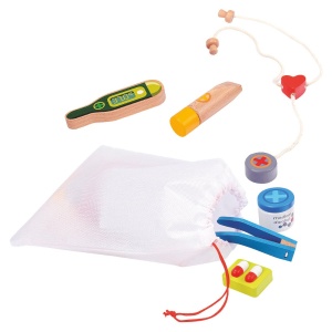 Joc lemn puzzle incastru si de sortat instrumentele de Doctor - Img 4