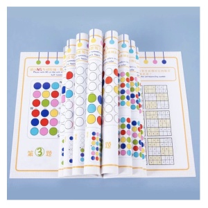 Joc Montessori cu jetoane colorate de logica, memorie si asociere simetrica - Img 6