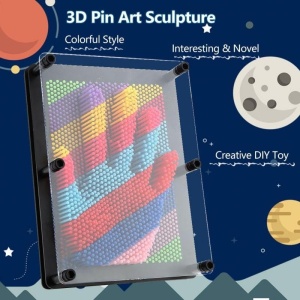Joc Pinart curcubeu L, sculptura tridimensionala, 20 x 15 cm - Img 10