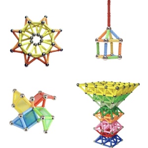 Joc STEM de constructie Magnetic Sticks Witka, cu 230 piese - Img 5