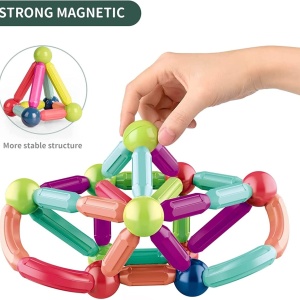 Joc STEM de constructii, 36 piese Magnetic Sticks - Img 12
