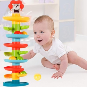 Jucarie bebe circuit cu 9 nivele, Leut, 60 cm - Img 5