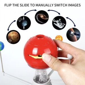 Kit educational STEM – Sistemul Solar cu Proiector, Sunete si Pictura DIY - Img 8