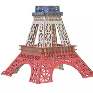 Macheta 3D din lemn Turnul Eiffel din Paris, 96 piese - Img 2