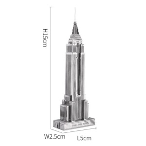 Macheta 3D Metal Empire State Building, scara 1:4200 - Img 6