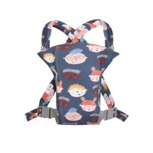 Marsupiu ergonomic din bumbac, pentru bebelusi, Happy Kids, bleumarin - Img 1