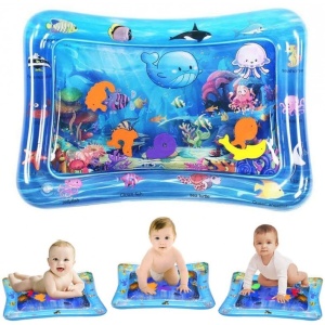 Saltea cu apa pentru bebelusi 70 x 50 cm - dinozauri - Img 2