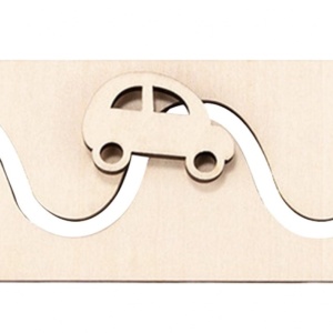 Accesoriu pentru Busy Board Labirint cu masinuta, din lemn - Img 6