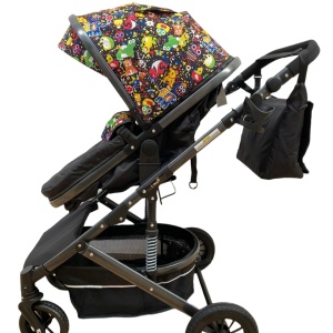 Carucior 2 in 1, reversibil, cu suspensii, T7 Multicolor - Img 4
