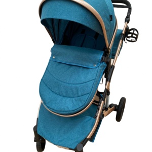 Carucior 2 in 1, reversibil, cu suspensii, T7 verde - L-Sun - Img 4