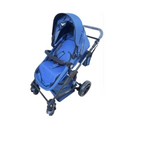 Carucior 2 in 1, reversibil, pliabil, suspensii duble, Teknum 6618, albastru - Img 13