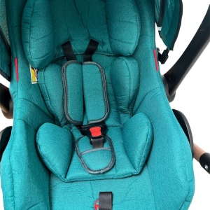 Carucior 3 in 1, reversibil, cu suspensii, reversibil, compact, T2 New, Verde inchis - Img 6