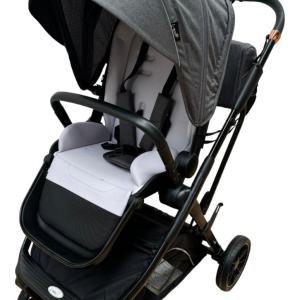 Carucior reversibil pliabil, cu husa picioare, 0-36 luni, C7 Gri - Img 10