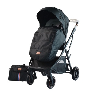 Carucior reversibil pliabil, cu husa picioare, 0-36 luni, C7 Negru - Img 16