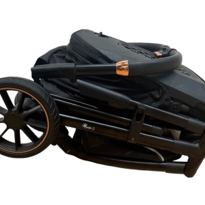Carucior reversibil pliabil, cu husa picioare, 0-36 luni, C7 Negru - Img 26