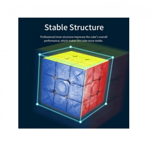 Cub mecanic 2x2x2, 3M Moyu Magnetic Stickerless, cu arc, de viteza Speedcube - Img 9