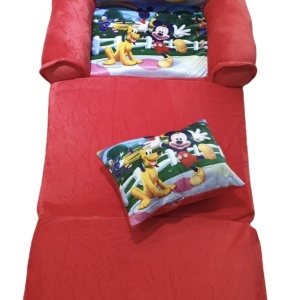 Fotoliu si perna Clubul lui Mickey Mouse, cu 3 placi, Extensibil la 115 cm - Img 3