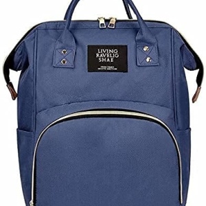 Geanta rucsac Living Share pentru mamicile de bebelusi, bleumarin - Img 1