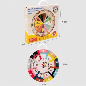 Joc Montessori 2 in 1 Tabla Inmultirii si impartirii, din lemn - Img 10