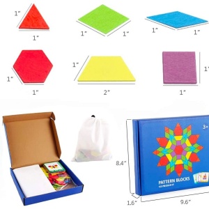 Joc Tangram cu 155 piese, din lemn - Img 4