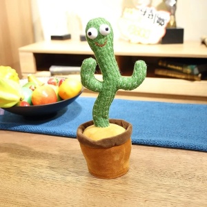 Jucarie interactiva Cactusul dansator - danseaza, canta, imita, din plus, VERDE - Img 4