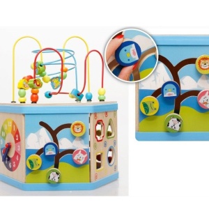 Jucarie Montessori 8 in 1 - Centru de activitati Hexagon - Img 10