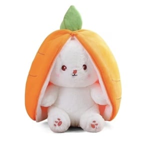 Jucarie reversibila Iepurasul Morcoveata, 18 cm, din plus - Img 1