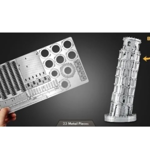 Macheta 3D Metal Turnul din Pisa, scara 1:3400 - Img 4