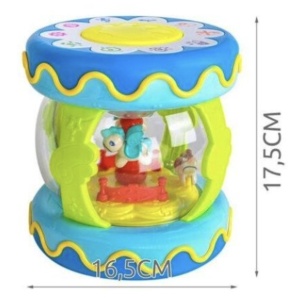 Tobita interactiva cu carusel, muzica si lumini - lampa de veghe - Img 12