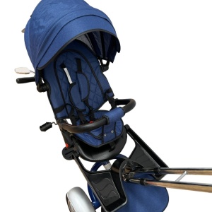 Tricicleta cu far luminos si sunete, Maner reversibil, SL03 - Albastru - Img 14