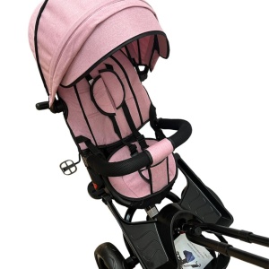 Tricicleta cu scaun reversibil si pozitie de somn, SL02 - Roz - Img 12