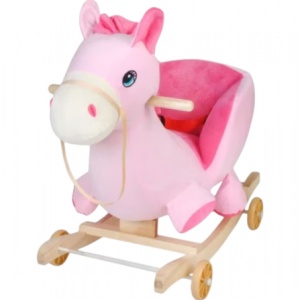 Unicornul Roz din plus, Balansoar si cu Roti - Img 1
