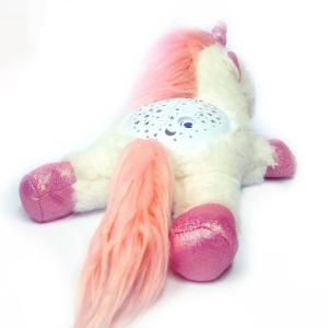 Unicornul Sparkle alb muzical cu proiectii luminoase - Img 4