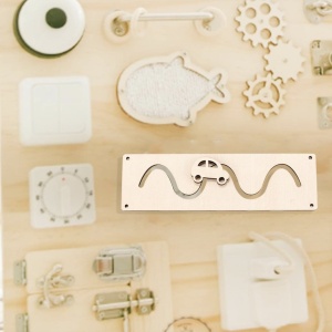 Accesoriu pentru Busy Board Labirint cu masinuta, din lemn - Img 4