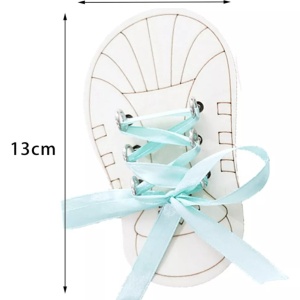 Accesoriu pentru Busy Board Pantof cu siret, din lemn - Img 4