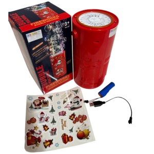 Aparat Mare de baloane automat cu 40 orificii si lumini LED, cu efect de artificii, rosu - Img 10