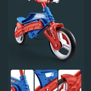 Bicicleta fara pedale, pentru echilibru, Navigator, rosu cu albastru - Img 6