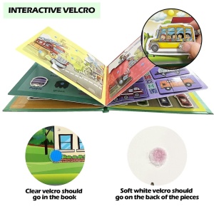 Carte cu activitati educative, Quiet Book Invata de toate - Img 6
