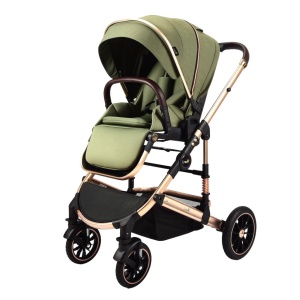 Carucior 2 in 1 transformabil, reversibil, pliabil, F3 Luxury Olive - Img 3