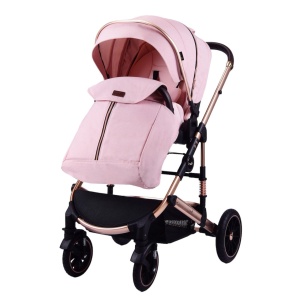 Carucior 2 in 1 transformabil, reversibil, pliabil, F3 Luxury Pink - Img 2