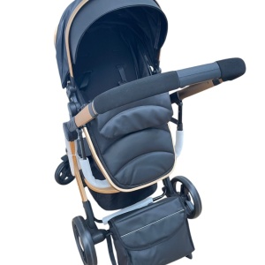 Carucior 2 in 1cu maner reversibil, transformabil landou-sport, 518 Negru - Img 2