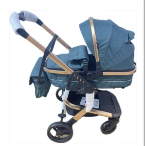 Carucior 2 in 1cu maner reversibil, transformabil landou-sport, 518 Verde - Img 6