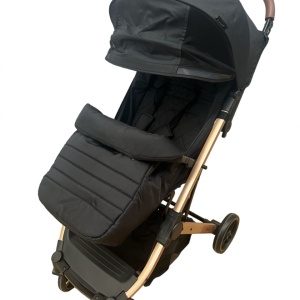 Carucior sport pliabil, tip troller, cu suspensii si husa picioare, C9 negru - Img 1