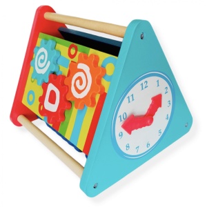 Centru de activitati 5 in 1 Montessori Piramida Triangle Box, 24 x 24 cm - Img 3