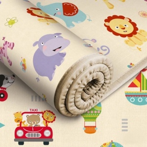 Covor Termoizolant Gros, Happy Jungle, 200 x 180 x 1 cm, cu Doua Fete - Img 10
